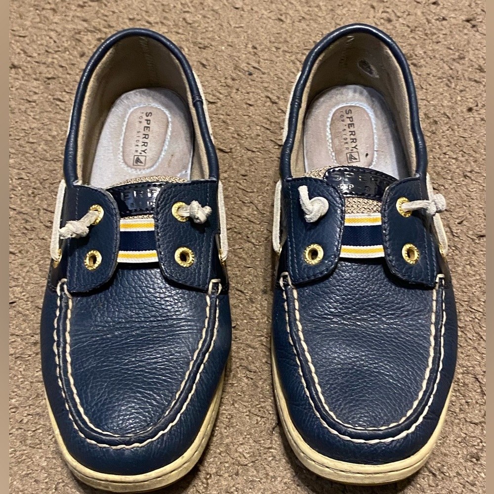 Sperry Rainbowfish Slip On Boat Shoes Women’s‎ Size 7.5 Blue Leather 9207051